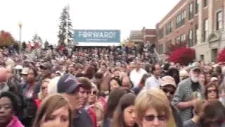 Crowd at Obama Rally in Nashua October 27 2012