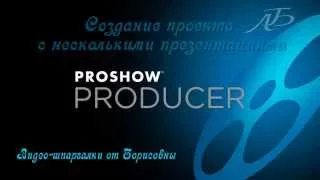 Шпаргалка ProShow Producer - Проект и несколько презентаций