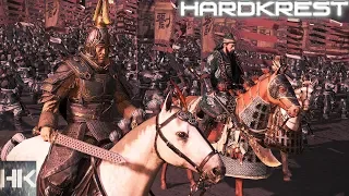 Total War Three Kingdoms - Coop - прохождение - Hardcore - Лю Бэй - Юань Шао =1= Единство