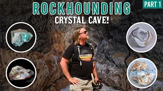 Have You Ever Seen A Crystal Cave Like This?!? Utah Rockhounding Adventure Part 1