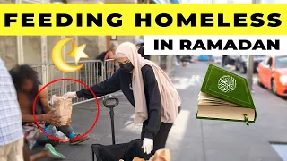 ❤️ Feeding 100 Homeless People Meals During Ramadan | EMOTIONAL EXPERIMENT 😥