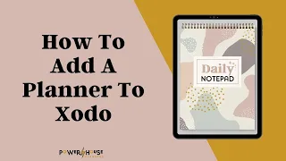 Android Digital Planning | Import A Digital Planner In Xodo