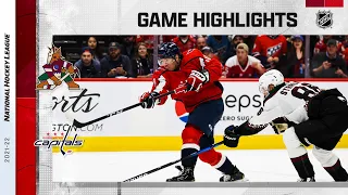 Coyotes @ Capitals 10/29/21 | NHL Highlights