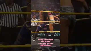 Ember Moon beat Dakota Kai on the back very hard with legs in WWE NXT Match | WWE New Diva #shorts