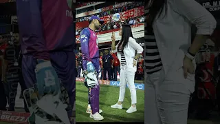 Preity Zinta ❤️ meet MS Dhoni 🔥 #shorts #youtubeshorts #msdhoni #ipl #cricket #preityzinta #trending