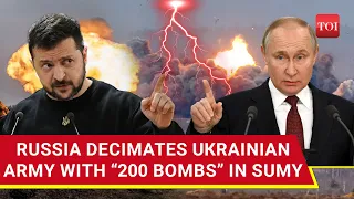 Putin's Army Sets Zelenskyy’s Troops On Fire | 200 Bombs Within Hours Dropped On Ukraine In Sumy