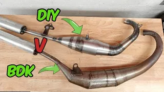 2 Stroke Pipe test! Homemade v shop bought Expansion Pipe - Dyno test - 100mph Moped #2stroke