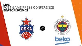 Euroleague. CSKA vs. Fenerbahce BEKO. Game 2. Post game