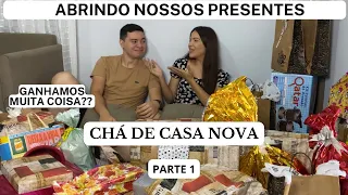 Abrindo Presentes do nosso Chá de Casa Nova | Chá de Panela😍✨ PARTE 1