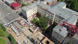 Строительство станции метро "Театральная" в городе Самара / Ленинский район / Russia