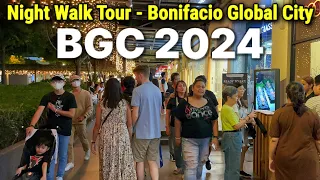 BGC NIGHT WALK, PHILIPPINES 2024 | Taguig City, Metro Manila!