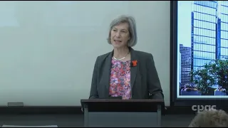 Bank of Canada deputy governor Sharon Kozicki speaks at the University of Regina