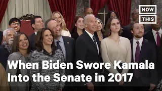 Joe Biden Swore Kamala Harris Into the Senate in 2017 | NowThis