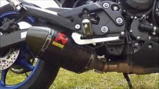 Yamaha XJ6N custom Akrapovic exhaust