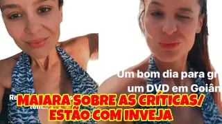 MAIARA MANDOU UM RECADO PRA QUEM TÁ FALANDO DELA .