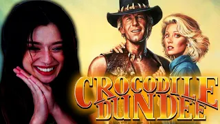 Australian's first time watching CROCODILE DUNDEE! It's a bloody ROM COM mate?!