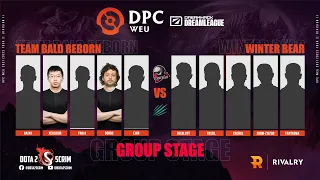 Team Bald Reborn vs Winter Bear - DPC WEU 2021/22 Tour 2: Division II - Group Stage - B03