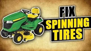 How to Fix Spinning Lawn Mower or Tractor Tires