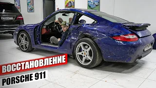 ЗАТОТАЛЕННЫЙ Porsche 911 будет ЖИТЬ! Разбираем и начинаем тянуть. Из Грязи в Князи!