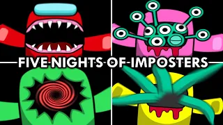 Five Nights of Imposters - All Jumpscares (Night 4 and 5)