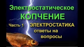 ЭЛЕКТРОСТАТИЧЕСКОЕ КОПЧЕНИЕ .Ч.1. Электростатика, ответы на вопросы