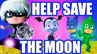 Vampirina & PJ Masks Humpty Dumpty's Wall Game Adventure! W/ Catboy, Owlette and Luna Girl