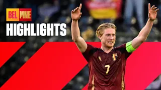 Belgium 2-0 Montenegro | KDB's 💯th cap | #REDDEVILS | Friendly