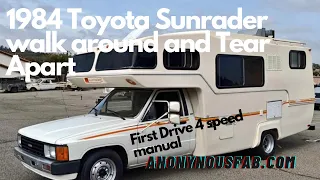 Our New Old 1984 Toyota Sunrader. Restoration has begun. 4x4 in the Future ?