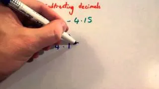 Subtracting decimals - Corbettmaths