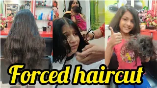 Mummy ne jabardasti se ladaki ke lambe Baal kat diye | forced haircut | full video upload | haircut