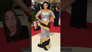 #DemiLovato returned to the #MetGala after being banned in 2016. 👀 #fashion #celebrity