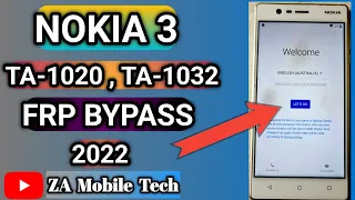 Nokia 3 Frp Bypass | Nokia 3 Ta-1020 | Ta-1032 Unlock Google Account Without Pc | Zamobiletech