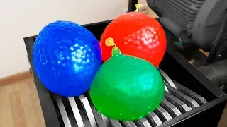 Shredding Giant Balloons | 10 Tests with Orbeez