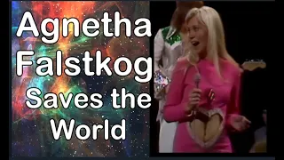 AGNETHA FALTSKOG  Saves the World with her pink heart jumpsuit !  A Guitar Interlude and ABBA SOS