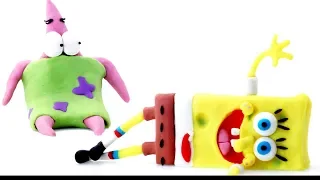DibusYmas Spongebob & Patrick star Superhero Stop Motion video for kids