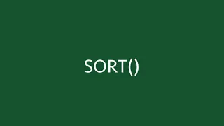 SORT function in Excel (with 6 examples) | Learn to sort data automatically | Excel Off The Grid