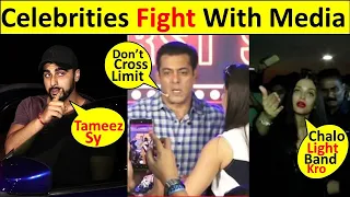 6 Bollywood Celebrities Fight with Media | Salman Khan, Arjun Kapoor, Aishwarya Rai, Rishi Kapoor