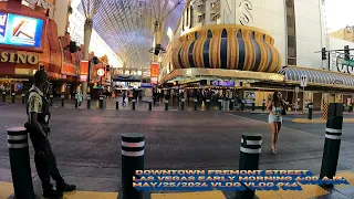 DOWNTOWN FREMONT STREET LAS VEGAS EARLY MORNING 6:00 A.M. MAY/25/2024