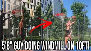 ROAD TO THE DUNK | 15 Y.O 5’8 GUY WINDMILLS ON 10FT RIM FOR THE FIRST TIME!