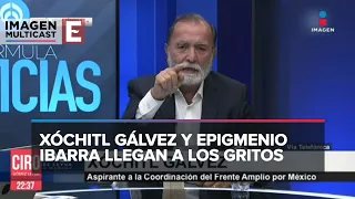 Epigmenio Ibarra y Xóchitl Gálvez protagonizan intensa pelea en vivo