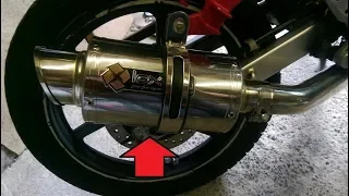 Lextek YP4 exhaust install and sound CBF125