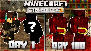 We Survived 100 Days In StoneBlock 3 (Minecraft Modpack)