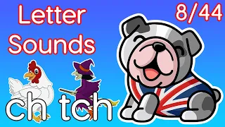 Kids Phonics || English Letter Sounds (8/44) || ch - chicken || tch - witch ||
