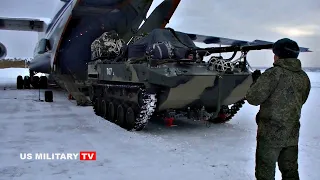 Russian Airborne Forces Send Airdrops Involving BMD-4M Infantry Combat Vehicle