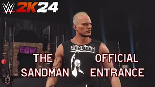 WWE 2K24: The Sandman (ECW Punk Pack DLC) Official Entrance!