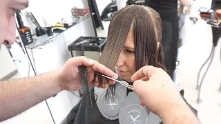 ANTI AGE HAIRCUT - LAYERED BOB WITH SIDE BANGS