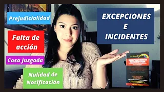 EXCEPCIONES E INCIDENTES | CONCORDADO CON LA LEY N°1173 | PROCEDIMIENTO PENAL BOLIVIANO