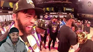 FlightReacts what it look like behind the scenes of the Lakers winning the 2020 NBA Championship!