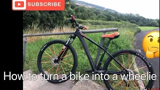 How to turn your bike into a wheelie bike