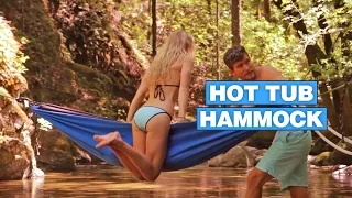 This Hammock Doubles as a Hot Tub